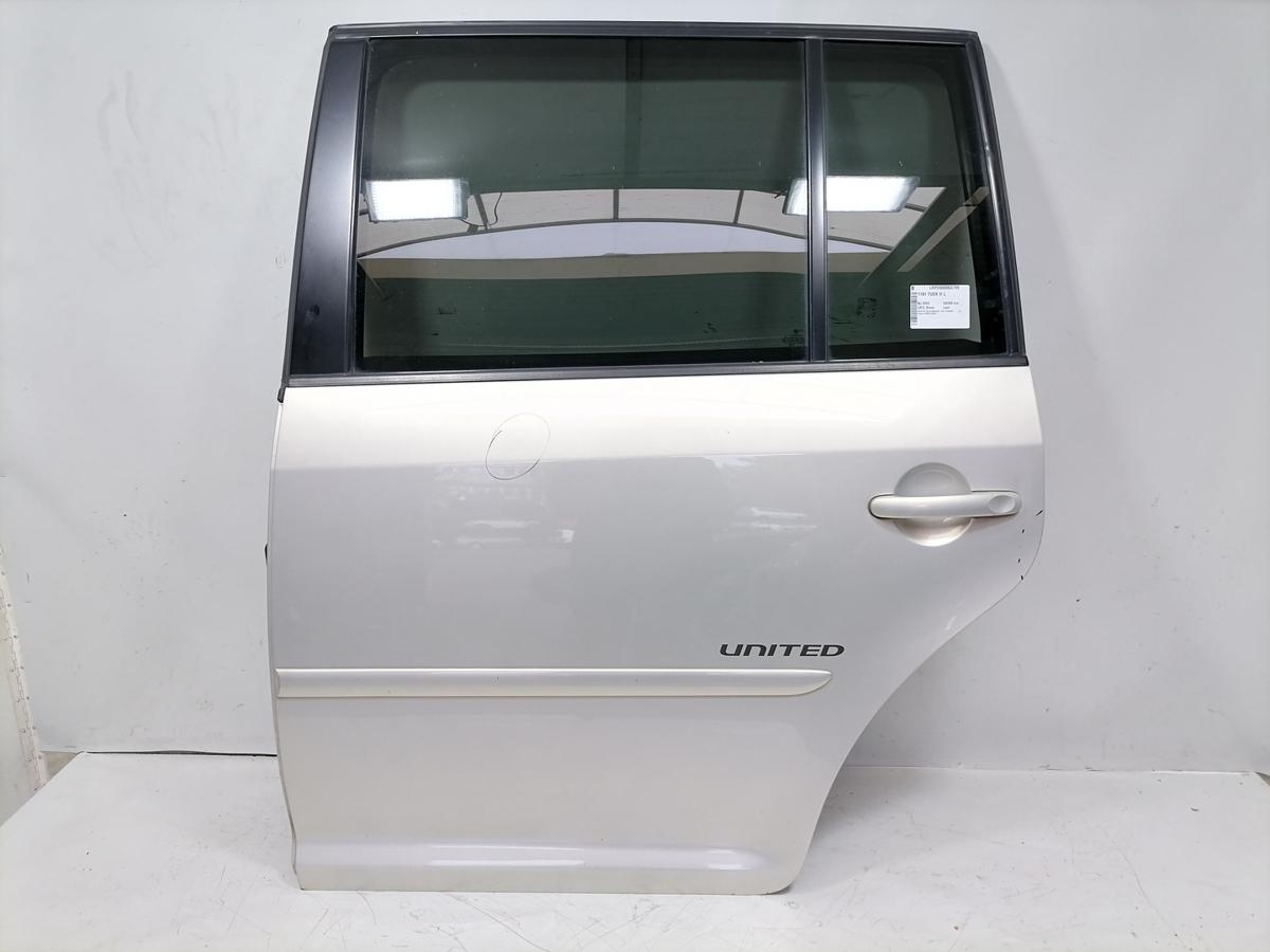 VW Touran original T&uuml;r hinten links LR7L Silver Leaf Rohbau Bj.2009